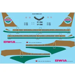 26decals 144-447 1/144 Bwia Airbus A321 Laser Decal