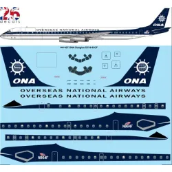 26decals 144-457 1/144 Ona Douglas Dc-8-63 Laser Decal