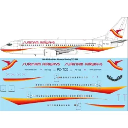 26decals 144-463 1/144 Surinam Boeing 737-300 Laser Decal