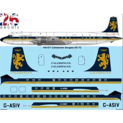 26decals 144-471 1/144 Caledonian Douglas Dc-7c Laser Decal