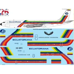 26decals 144-472 1/144 Ecuatoriana Boeing 707-320b Laser Decal