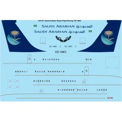 26decals 144-477 1/144 Saudi Boeing 707-320c Laser Decal