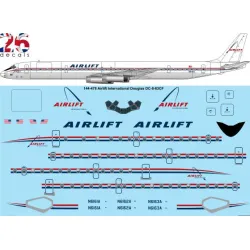 26decals 144-478 1/144 Airlift Douglas Dc-8-61 Laser Decal
