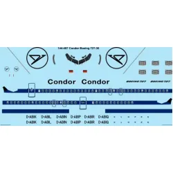 26decals 144-487 1/144 Condor Boeing 727-30 Laser Decal