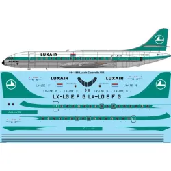 26decals 144-488 1/144 Luxair Caravelle Vir Laser Decal