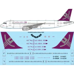 26decals 144-498 1/144 Excalibur Airbus A320 Laser Decal