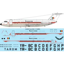 26decals 144-500 1/144 Tarom Bac 1-11-400 Laser Decal