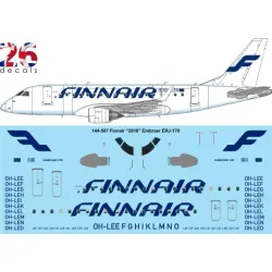 26decals 144-507 1/144 Finnair 2010 Embraer Erj-170 Laser Decal
