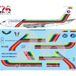 26decals 144-558 1/144 Ecuatoriana Boeing 720b Laser Decal