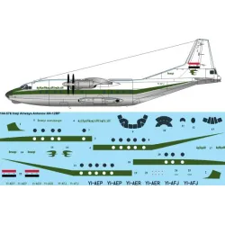 26decals 144-576 1/144 Iraqi Airways Antonov An-12 Laser Decal
