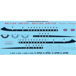 26decals 144-763 1/144 British United Bristol Britannia 300 Laser Decal