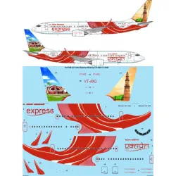 26decals 144-786 1/144 Air India Express Boeing 737-800 Vt-axq Laser Decal