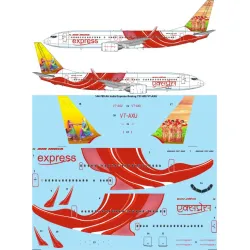 26decals 144-789 1/144 Air India Express Boeing 737-800 Vt-axu Laser Decal