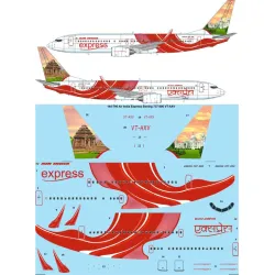 26decals 144-790 1/144 Air India Express Boeing 737-800 Vt-axv Laser Decal