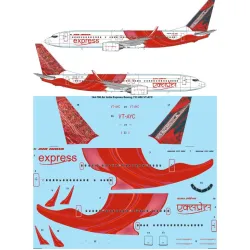 26decals 144-796 1/144 Air India Express Boeing 737-800 Vt-ayc Laser Decal