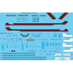 26decals 144-875 1/144 Gulf Air Bac 1-11-400 Laser Decal