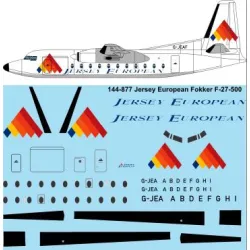 26decals 144-877 1/144 Jersey European Fokker F-27-500 Laser Decal