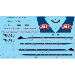 26decals 144-991 1/144 Jat Boeing 707-351c Laser Decal