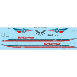26decals 200-01 1/200 Britannia Airways Boeing 737-200 Laser Decal