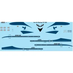 26decals 200-04 1/200 Iran Air Boeing 727-200 Decal For Aircraft