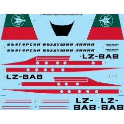 26decals 72-140 1/72 Balkan Early Antonov An-12 Decal For Aircraft