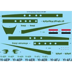 26decals 72-142 1/72 Iraqi Airways Antonov An-12 Decal For Aircraft