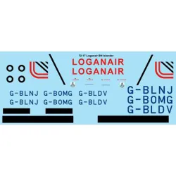 26decals 72-17 1/72 Lognair Islander Decal For Aircraft