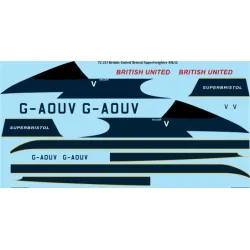 26decals 72-213 1/72 British United Bristol Superfreighter Mk32 Laser Decal