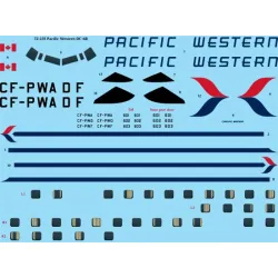 26decals 72-235 1/72 Pacific Western Douglas Dc-b Laser Decal