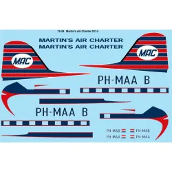 26decals 72-24 1/72 Martins Air Charter Douglas Dc-3 Decal For Aircraft