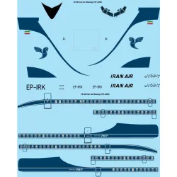 26decals 72-58 1/72 Iran Air Boeing 707-320c Laser Decal For Aircraft