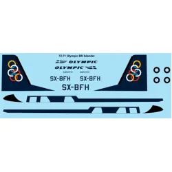 26decals 72-71 1/72 Olympic Islander Decal For Aircraft
