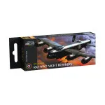 Arcus 3001 Enamel paints set RAF WW2 Night bombers 6 colors in set 10ml