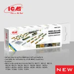 ICM 3036 Acrylic paint set for WWII Aircraft armament