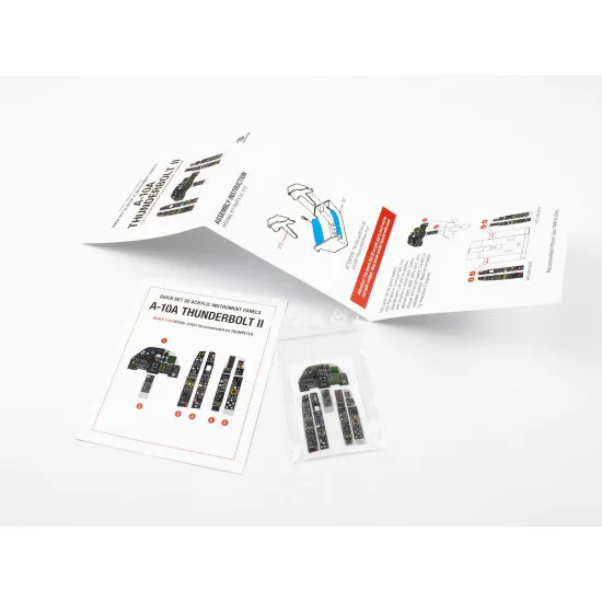 Red Fox Qs-32001 1/32 A-10a Thunderbolt Ii 3d Acrylic Instrument Panel Trumpeter