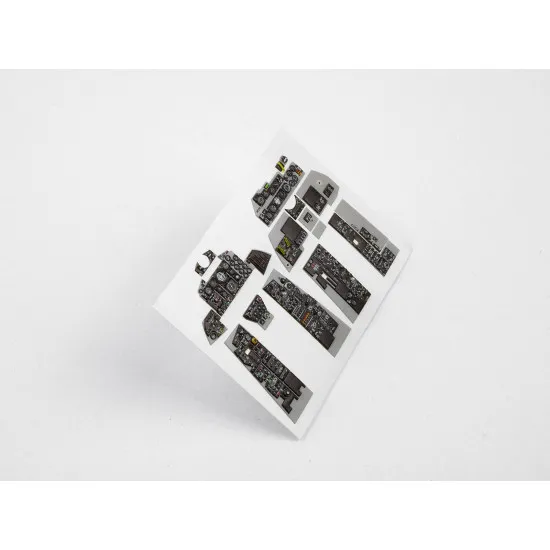 Red Fox Qs-32002 1/32 F-4c Phantom Ii 3d Acrylic Instrument Panel Tamiya