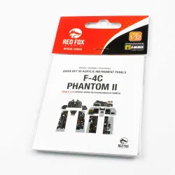 Red Fox Qs-32002 1/32 F-4c Phantom Ii 3d Acrylic Instrument Panel Tamiya