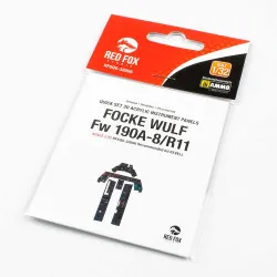 Red Fox Qs-32006 1/32 Focke Wulf Fw190 A-8/R11 Set 3d Acrylic Instrument Panel For Revell
