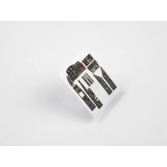 Red Fox Qs-32008 1/32 Messerschmitt Me-262 B1/U1 3d Acrylic Instrument Panel For Revell