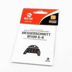 Red Fox Qs-32009 1/32 Messerschmitt Bf 109g-6 3d Acrylic Instrument Panel For Revell