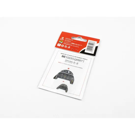 Red Fox Qs-32009 1/32 Messerschmitt Bf 109g-6 3d Acrylic Instrument Panel For Revell