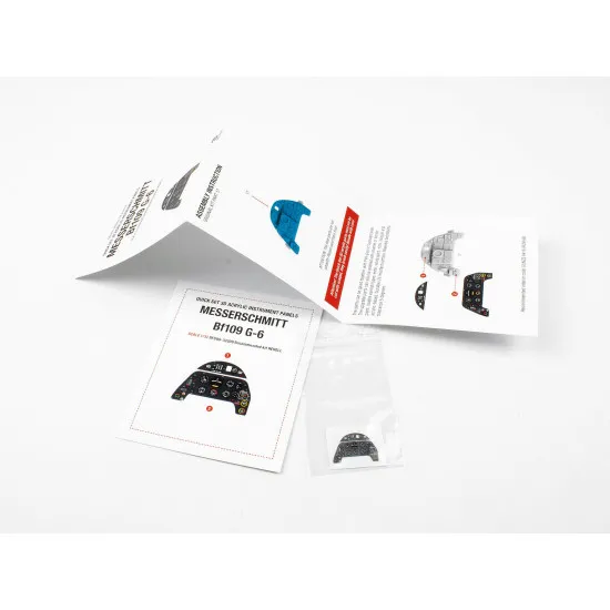 Red Fox Qs-32009 1/32 Messerschmitt Bf 109g-6 3d Acrylic Instrument Panel For Revell