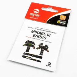 Red Fox Qs-32011 1/32 Mirage Iii E/Rd/O Quick Set 3d Acrylic Instrument Panel For Revell