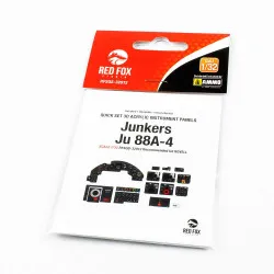 Red Fox Qs-32012 1/32 Junkers Ju 88a-4 3d Acrylic Instrument Panel Set Revell