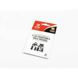 Red Fox Qs-32013 1/32 F-4g Phantom Ii Wild Weasel 3d Acrylic Instrument Panel For Revell