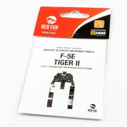 Red Fox Qs-32017 1/32 F-5e Tiger Ii 3d Acrylic Instrument Panel For Kitty Hawk