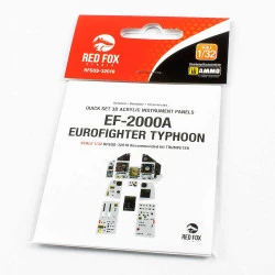 Red Fox Qs-32018 1/32 Ef-2000a Eurofighter Typhoon 3d Acrylic Instrument Panel For Trumpeter