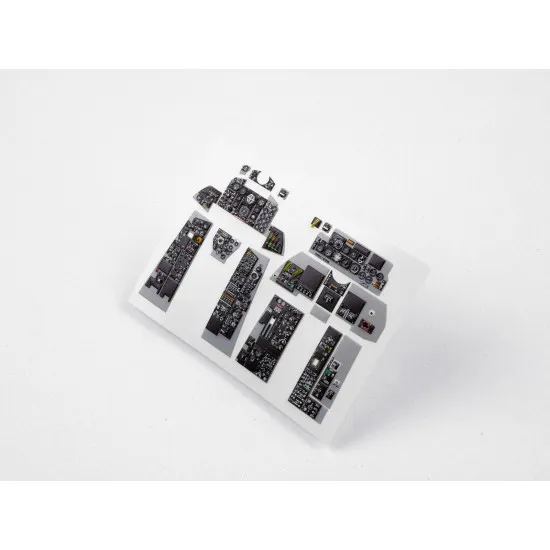 Red Fox Qs-32027 1/32 F-4d Phantom Ii 3d Acrylic Instrument Panel Set For Tamiya