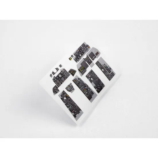 Red Fox Qs-32027 1/32 F-4d Phantom Ii 3d Acrylic Instrument Panel Set For Tamiya