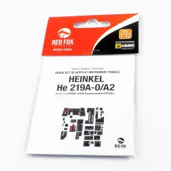 Red Fox Qs-32028 1/32 Heinkel He 219a-0/A2 3d Acrylic Instrument Panel For Revell